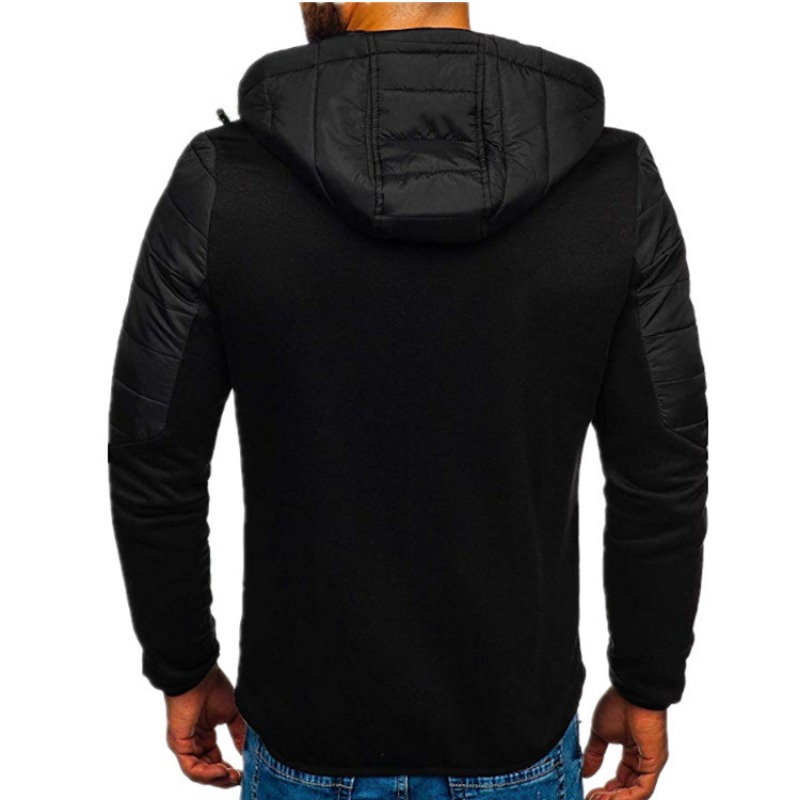 New Men Hoodies Casual Hoodies for Men with Zip Pockets Full Zip Long Sleeve Sweatshirt Sports Hooded Jacket