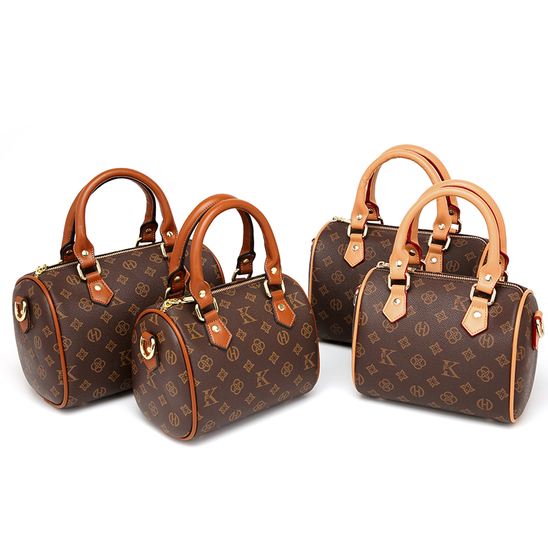 MKF designer bag free shipping High quality casual Boston bag simple versatile classic printing vintage handbag for woman