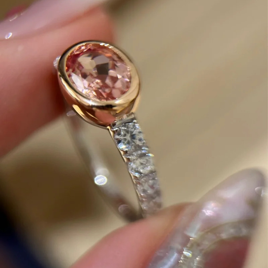 2025 Ins Top Sell Elegant Wedding Rings Simple Fashion Jewelry 925 Sterling Silver Oval Cut 5A Cubic Zircon CZ Diamond Gemstones Promise Women Open Ri