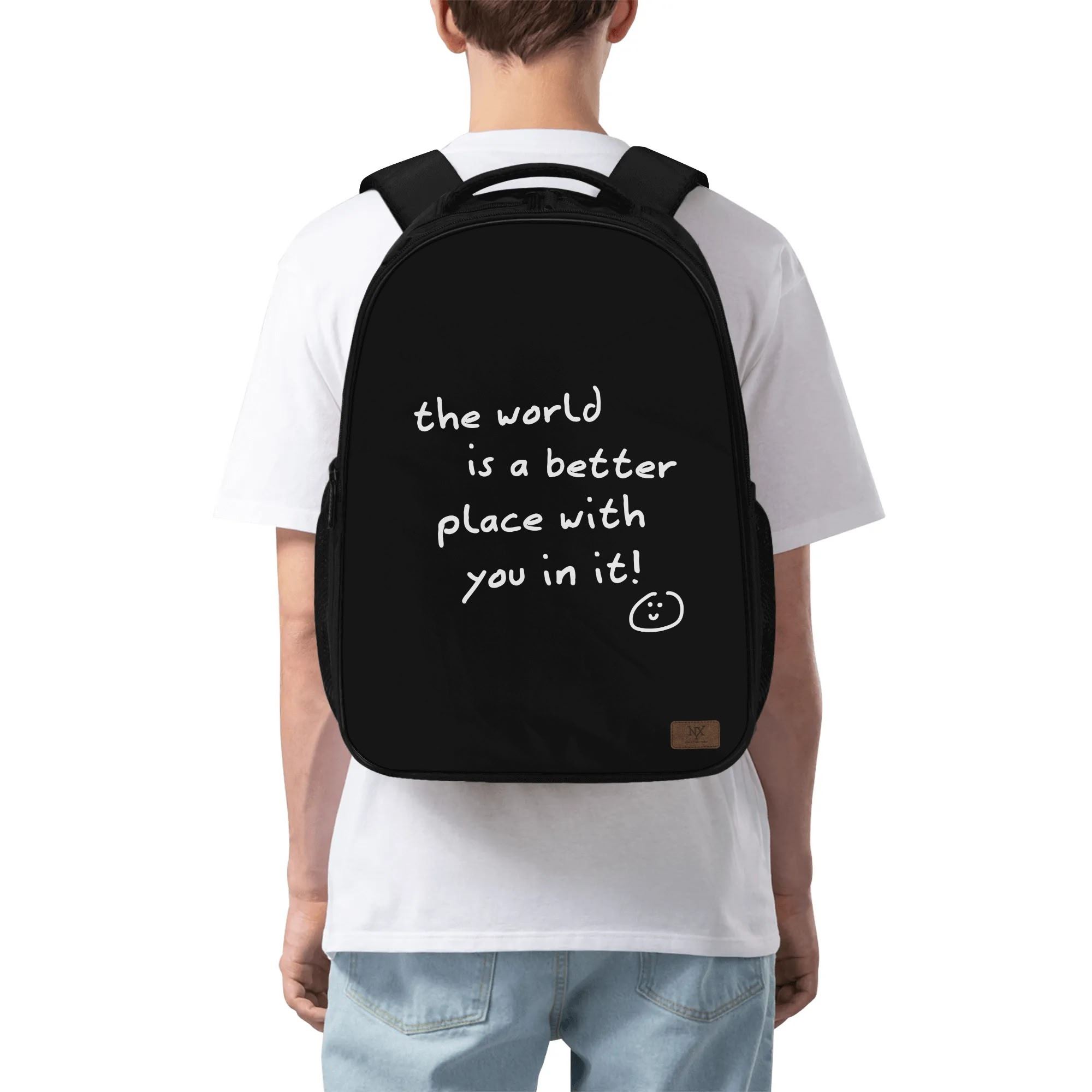 POP School Bags For Teenagers Boys Laptop Backpack Students Waterproof Fashion Printing Middle Book Bag 250815