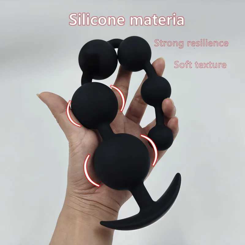 Super Long Anal Beads Anal Plug Prostate Massage Big Butt Plug Vaginal Balls Anal Stimulation Pull Bead Dildo Deep Anal Sex ToyXJ250806