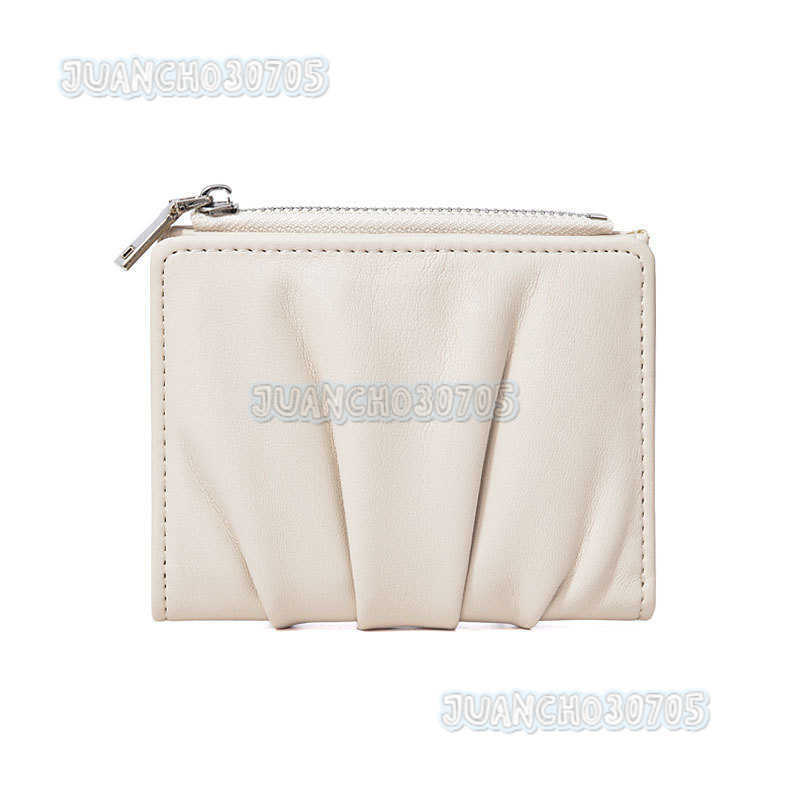 New Womens Card Holder Wrinkled Simple Mini Small Card Holder Multi-card Slot Solid Color Versatile H250806