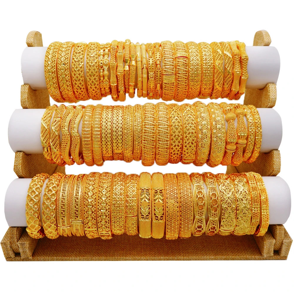 Dubai Bangles Wedding Indian Bracelet For Women African Bracelets Ethiopian Hawaiian Middle East Bridal Wedding Gifts 250805