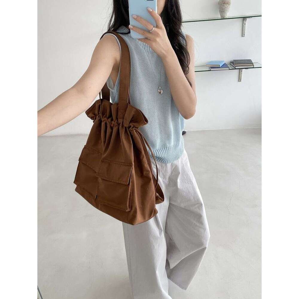 New Travel Women, Fashionable Casual Dual-use Shoulder Bag, Large Capacity Nylon Laptop Backpack For Women