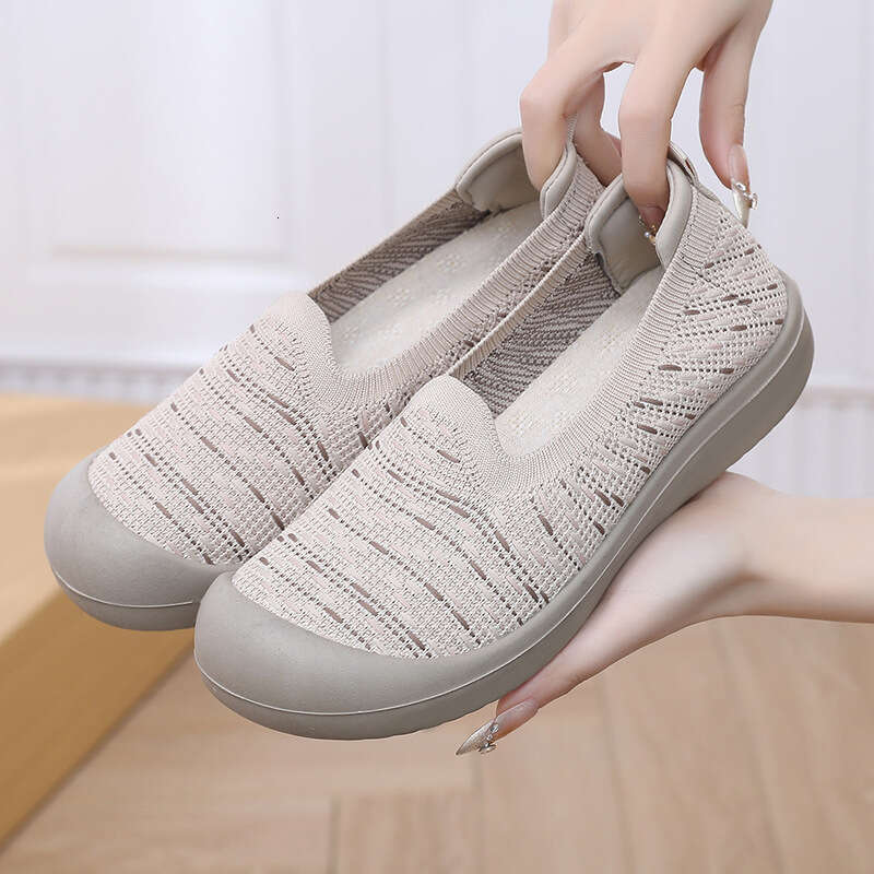Women's 2025 Spring New Pastoral Style Fisherman Soft Sole Non-Slip Walking Comfortable Slip-On Mom Shoes