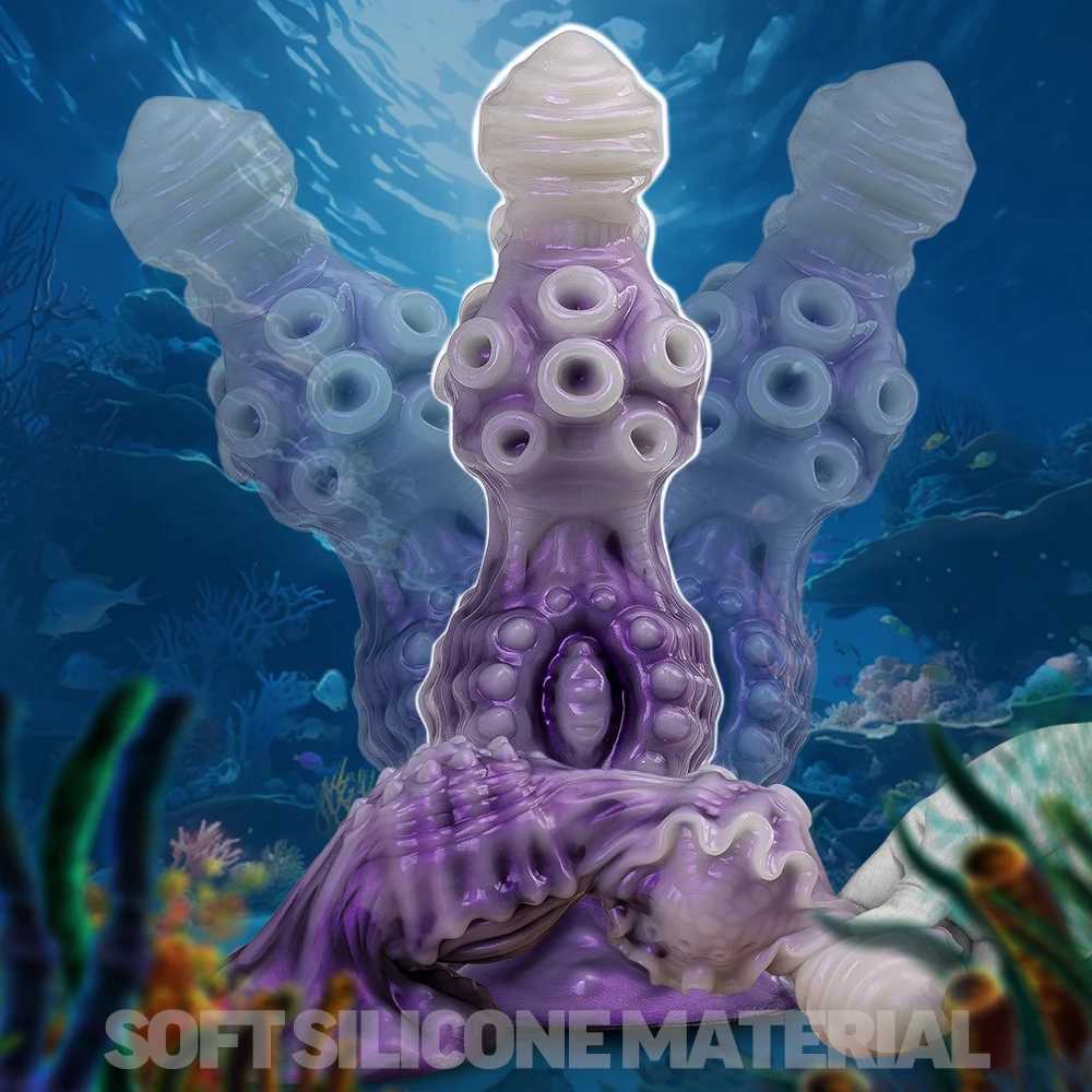 Fantasy Alien Anal Insertion Dildo Monster Shaped Knot Dildo Big Suction Butt Plug Cup Female Couple Sex Toy Adult SuppliesXJ250806