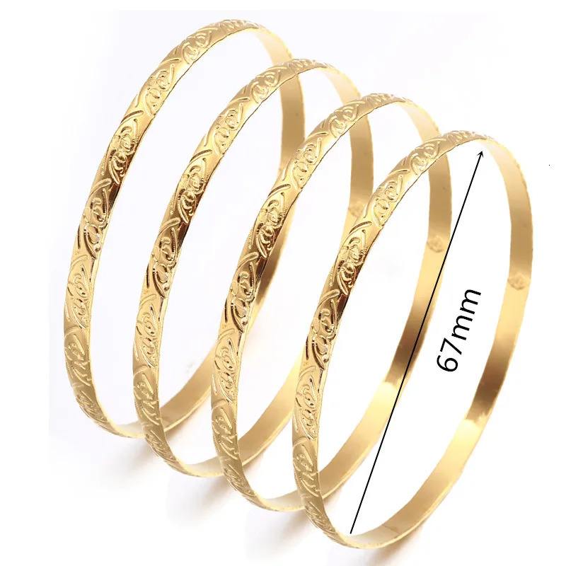 Dubai Bangles For Women Indian African Bracelets Charm Wedding Ethiopian Arabic Hand Jewelry 250805