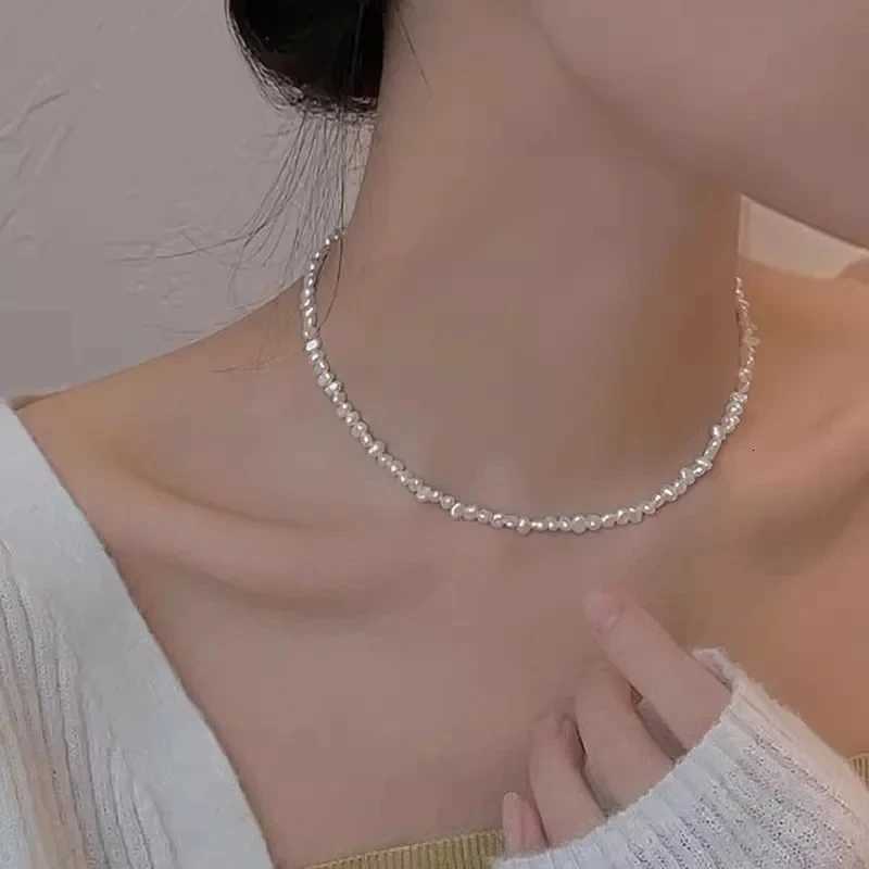 4-5mm Baroque Freshwater Pearl Necklaces 38cm 45cm 50cm 925 Sterling Silver Necklaces Jewelry Gift 2025 New Arrivals Y250805