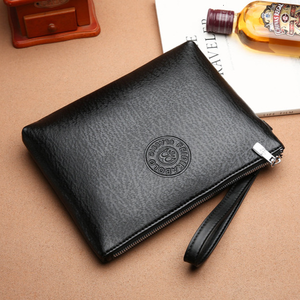 Free Shipping Designer Luxury Men's New Casual Men's Clutch PU Soft Leather Men's Bag Phone Bag Large Capacity Wallet Business Handbag