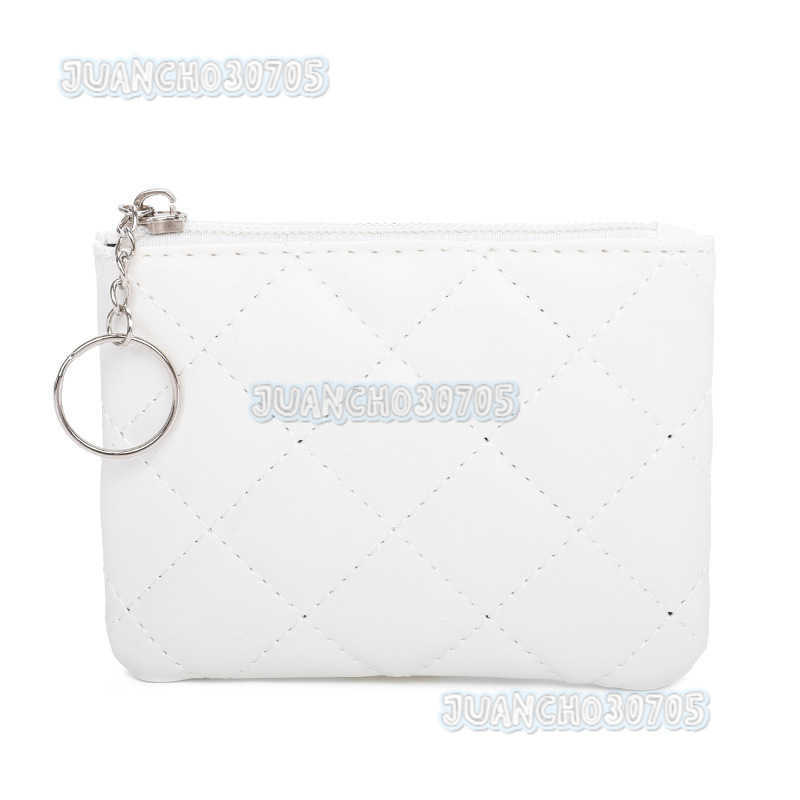 Zero Wallet Female 2025 Lingge Embroidered Pu Short Mini Zipper Small Wallet Solid Coin Card Bag H250806