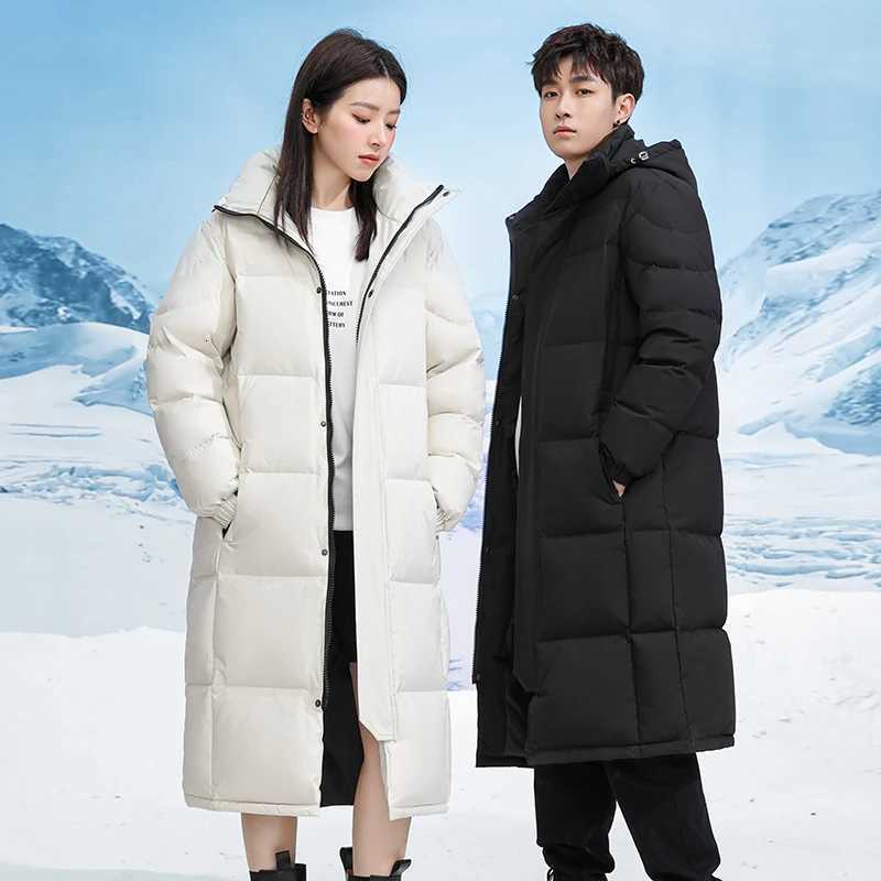 -304 Down Jacket Men Long Jackets Winter Warm Lightweight White Duck Down Coats Men Streetwear Overcoats Women Clothing W250806