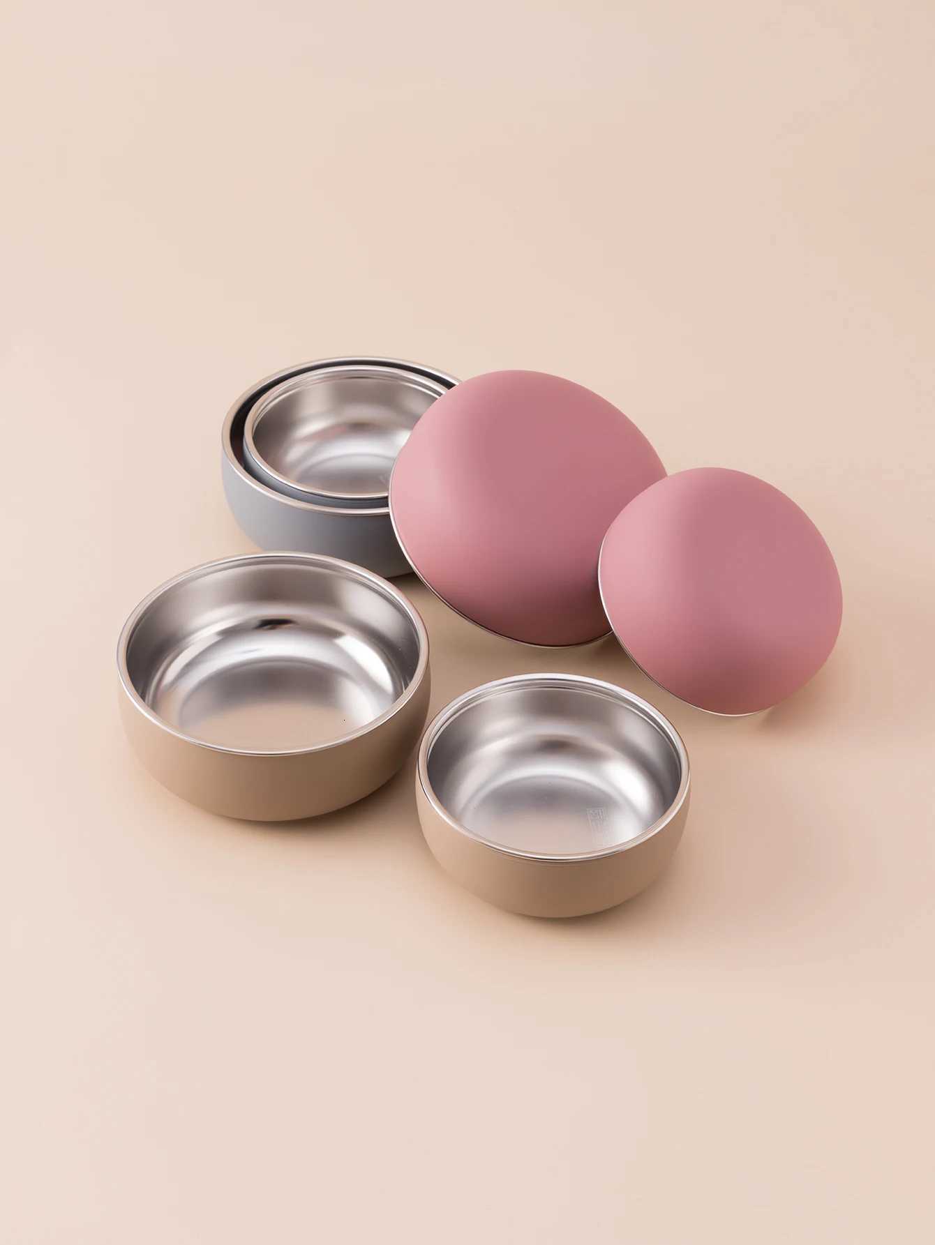 2PCS Baby Stainless Steel Dishes Plate With Suction Base For Food Feeding BPA Free Safe Silicone Bowl Newborn Tableware Items X250806