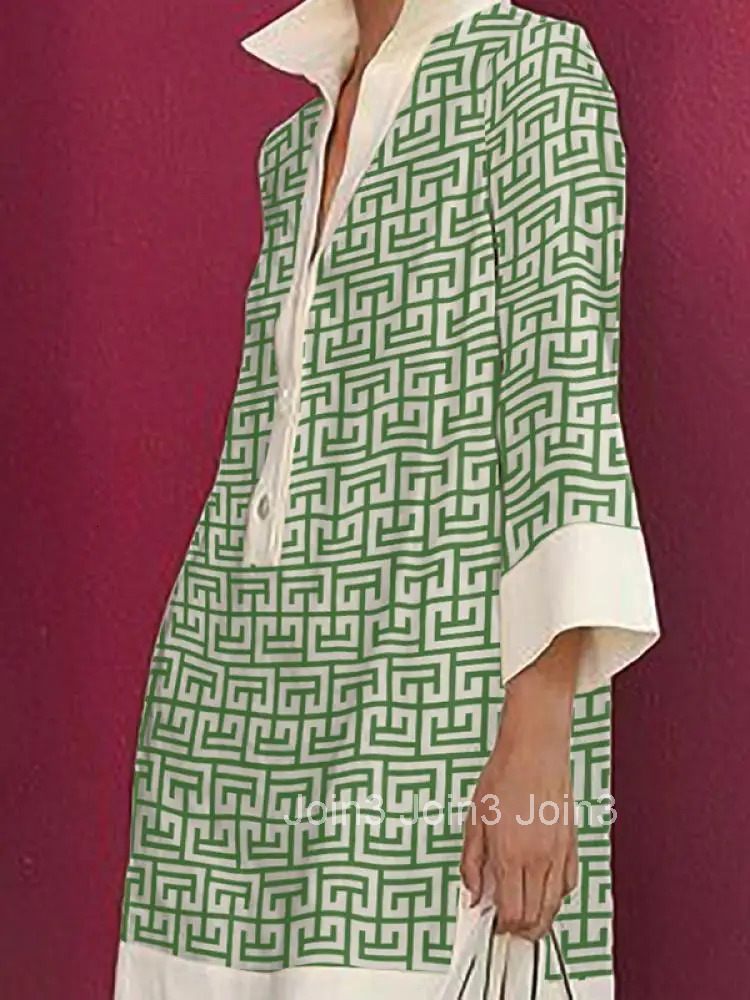 Yeezzi New Arrivals Autumn Women Fashion Printed Buttoned Lapel Party Evening Short Dress Long Sleeves Elegant Mini Dresses