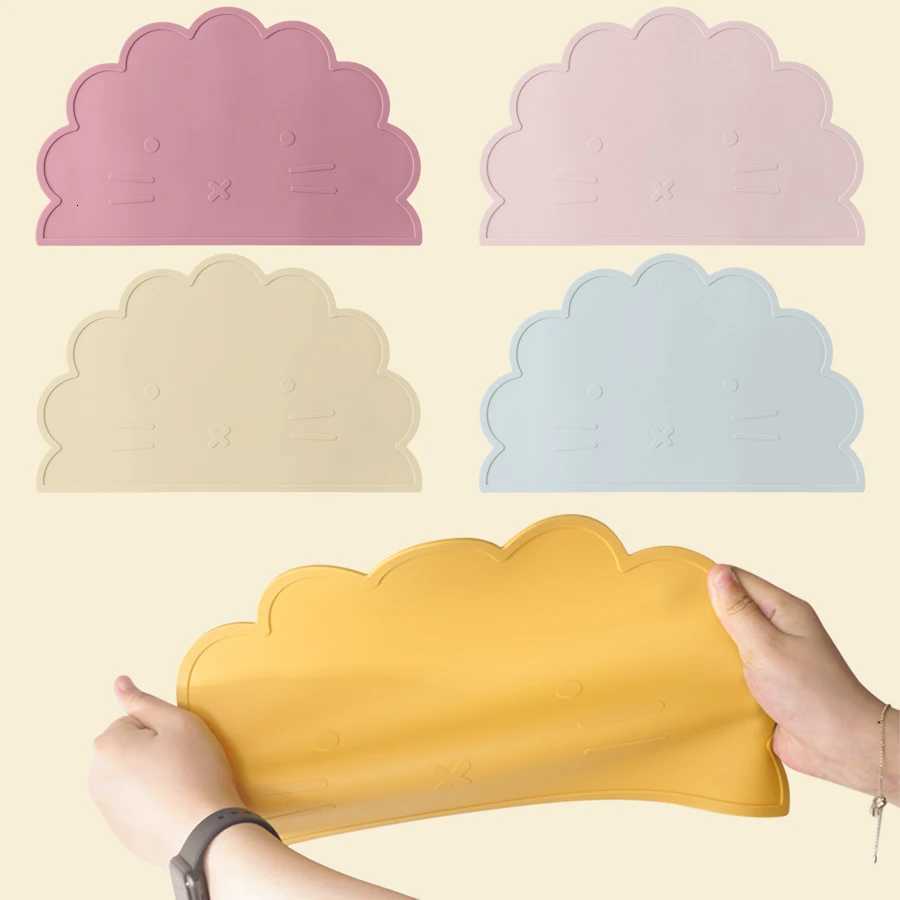 1Pcs Silicone Dining Appliance Placemat Dishes Plate Table Mat Childrens Tableware Pad Kids Feeding Mat Baby Stuff X250806