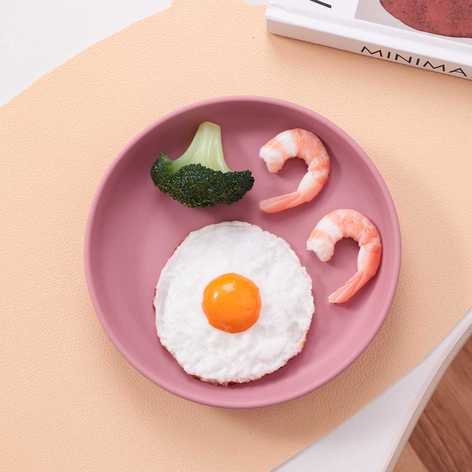 1PCS Food Grade Silicone Infant Plate Suction Feeding Bowl Baby Dishes Waterproof Newborn Essentials BPA Free Accessories X250806
