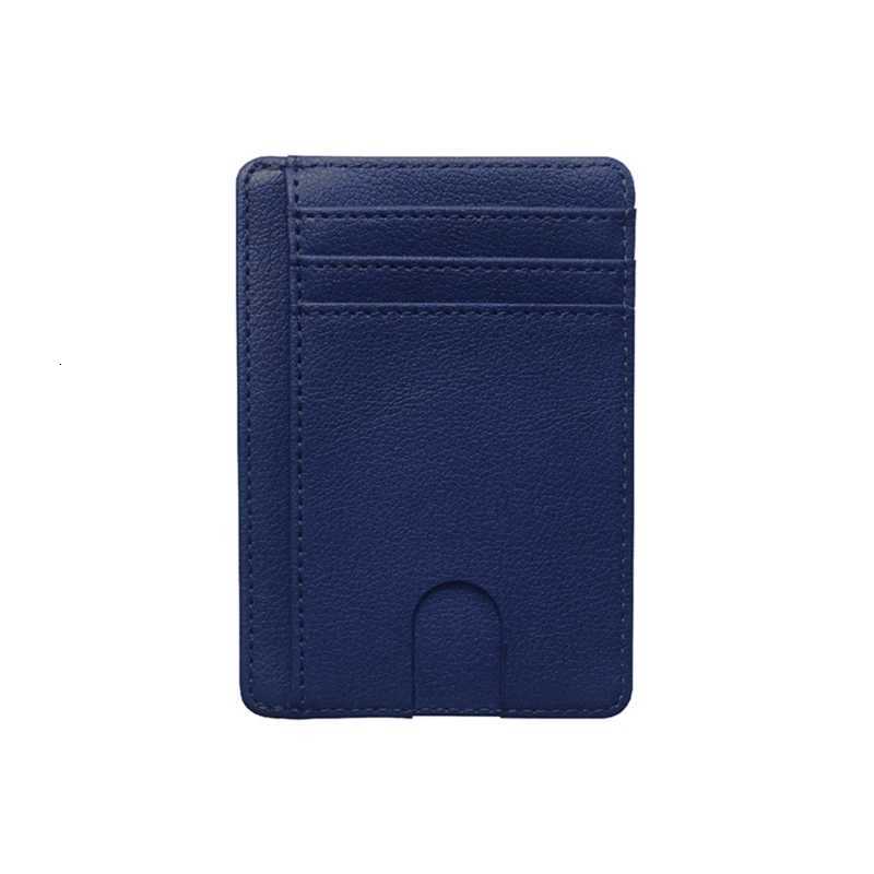 Slim PU Leather Wallet Credit ID Card Holder Purse Money Case Cover Portable Simple Exquisite Compact Unisex Storage Bag XJ250806
