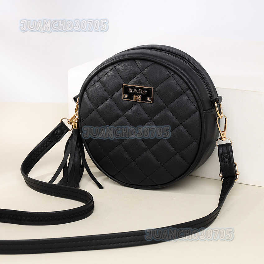 Womens Bag Quilted Small Round Bag Mini Style Womens Bag Phone Crossbody Small Bag Bags H250806