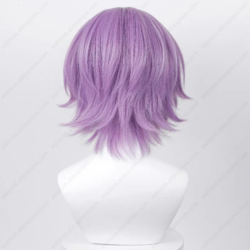 Anime Kamishiro Rui Cosplay Wig 30cm Unisex Mixed Color Wigs Heat Resistant Synthetic Hair 250805