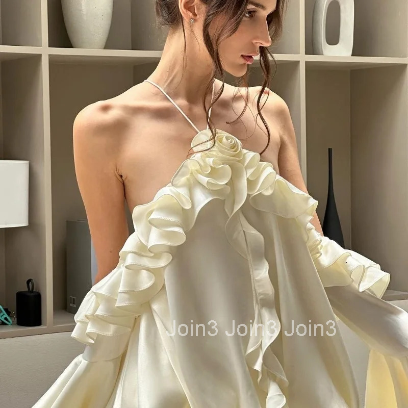 WhereMery French Elegance Off Shoulder Dresses New Lotus Leaf Edge Flared Sleeve Dress Sexy Evening Club Party Vestidos Y2K