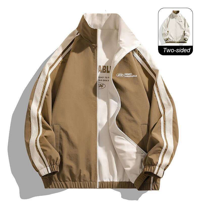 Designer Clothing 2025 New Jacket Two-Sided Long Sleeve Outdoor Men Women Reversible Windproof Coats Splashproof Double-Sided Jackets Couple Top