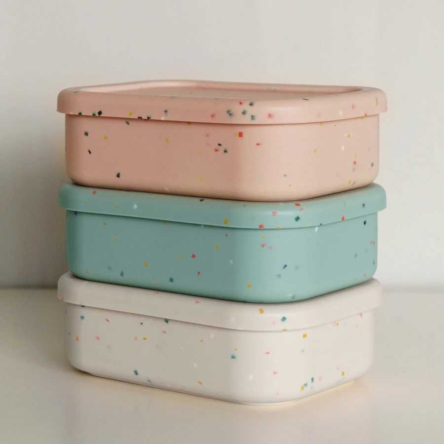 New Baby Silicone Lunch Box Food Grade Dish Plate Crisper Microwave Lunch Box Baby Feeding Bowl Outdoor Box X250806