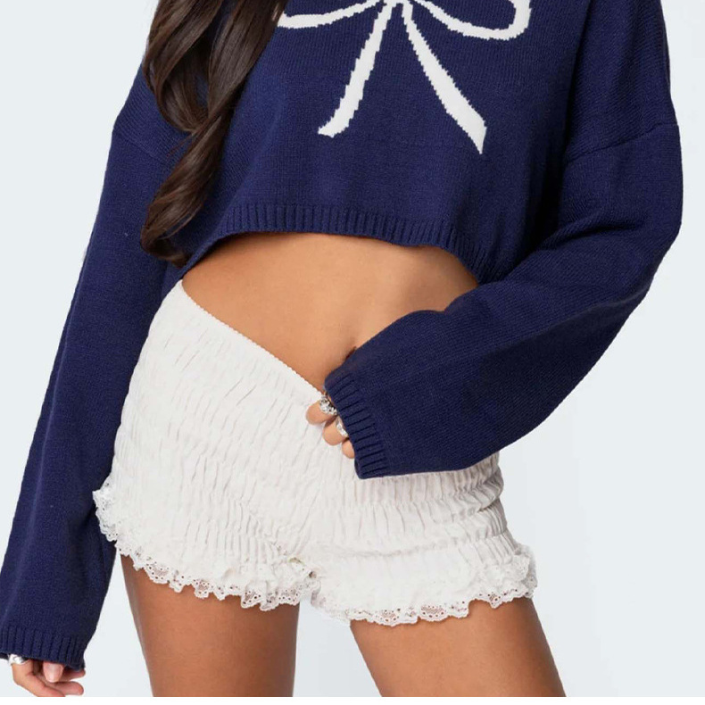 Free delivery designer sweater for women Comfortable round neck sweater long sleeved loose knit sweater