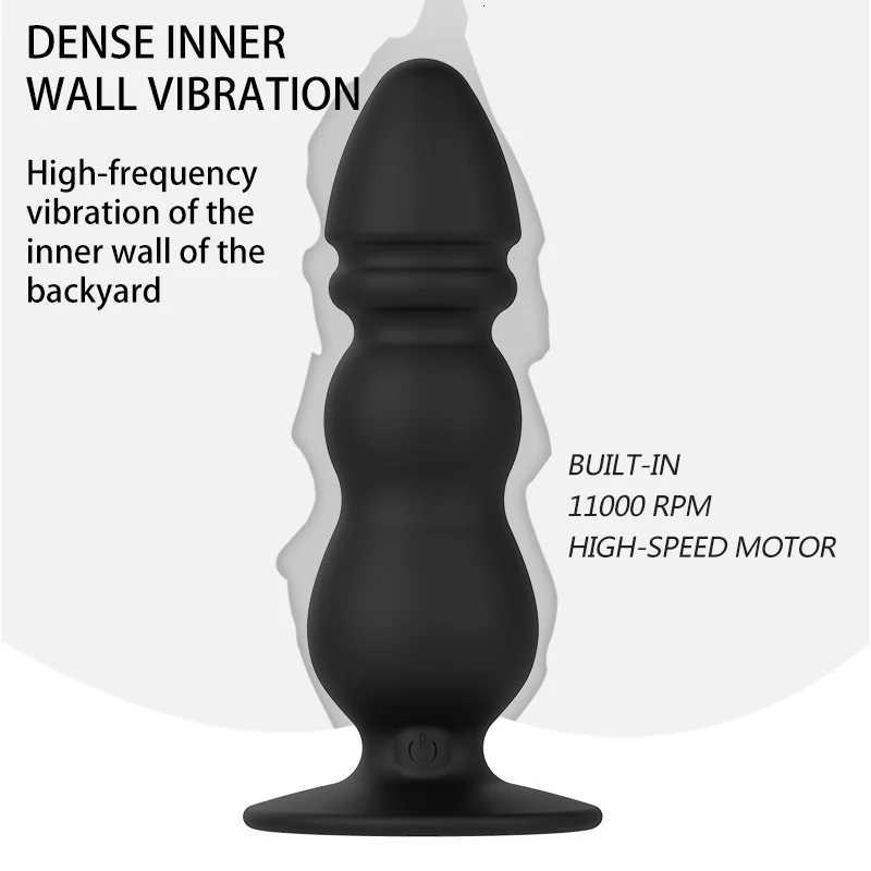 Prostate Massager Wireless Remote Control Butt Plug Anal Sex Vibrator Dildo Stimulator For Men Adult Sex Toys XJ250806