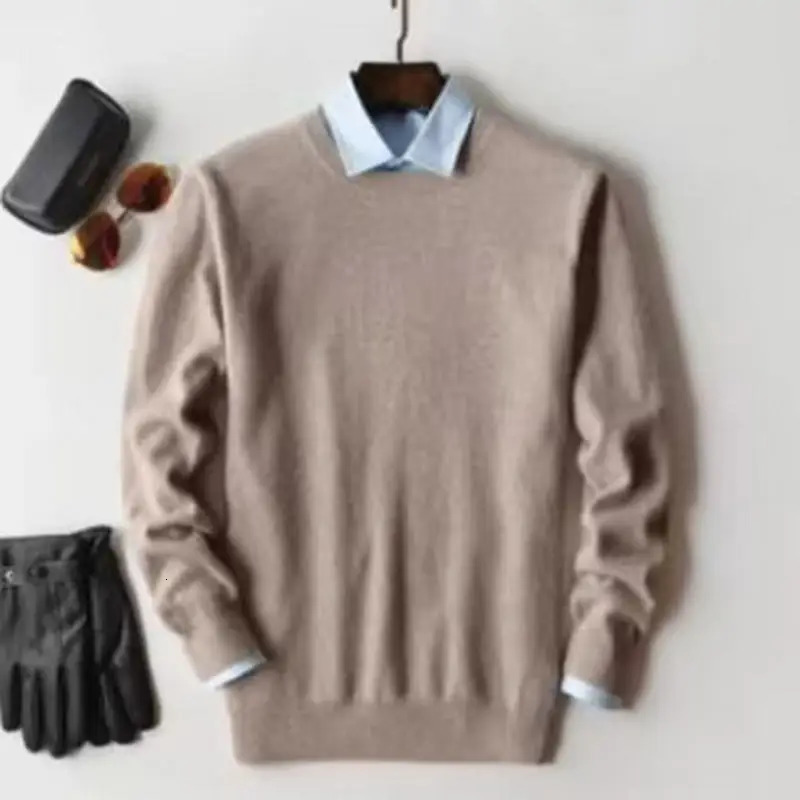 Cashmere Cotton blend sweater men pull homme autumn winter sweter clothes sueter hombre man pullover sweaters 250805 - view 4