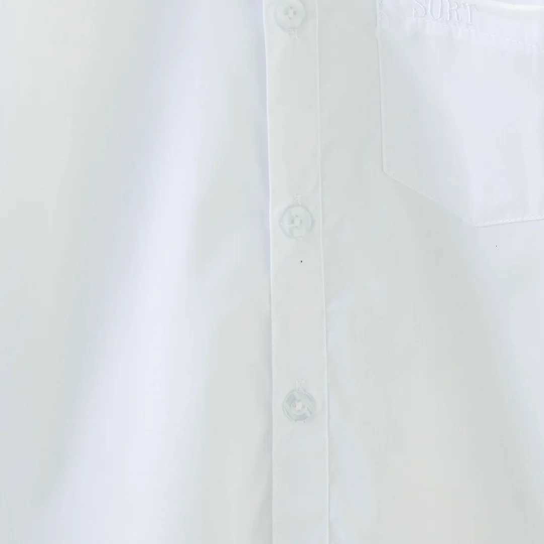 Girls Shirts Spring And Autumn Students School Uniforms Solid Color Long-Sleeved Girls Blouses Cute Casual Girls Tops X250806