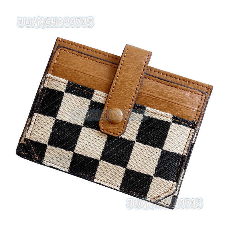 2025 New Small Card Holder for Women Exquisite Compact Drivers Card Multi-functional Canvas Card Clip H250806