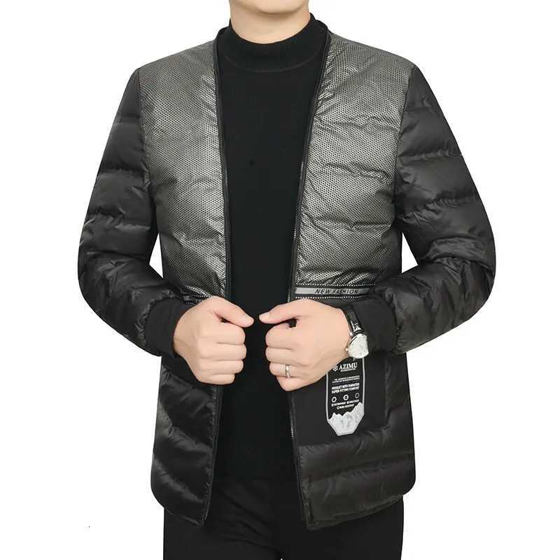 Mens Detachable Liner Hat Puffer Coats Business Casual Hooded White Duck Down Jackets 2025 Winter Outerwear Windproof Top Parka W250806