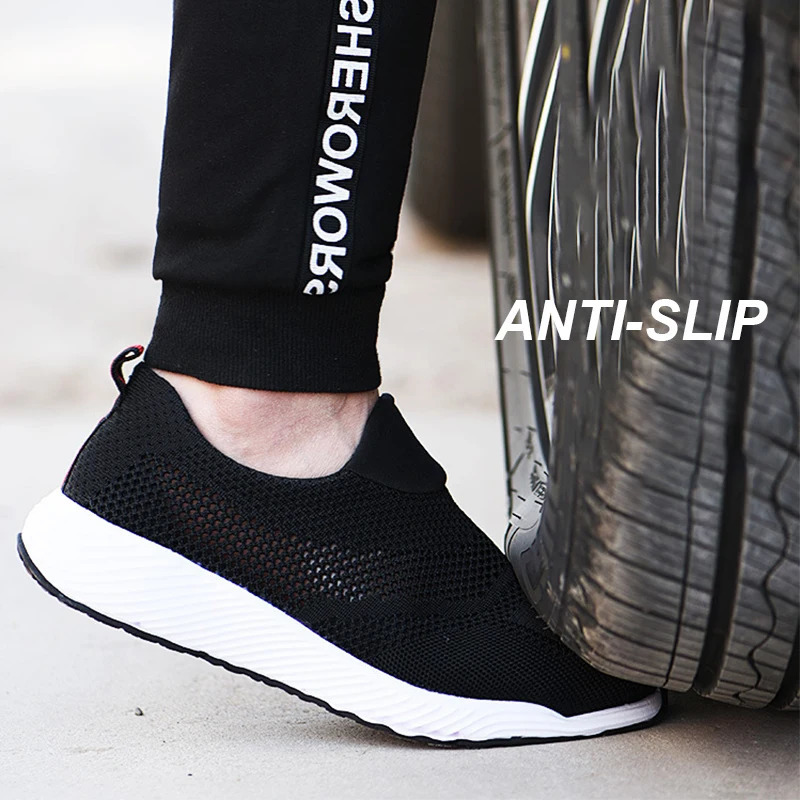 Steel Toe Anti-Puncture Mens Safety Shoes Summer Lightweight Breathable Work Safety Shoes Men Women Work Sneakers 250731