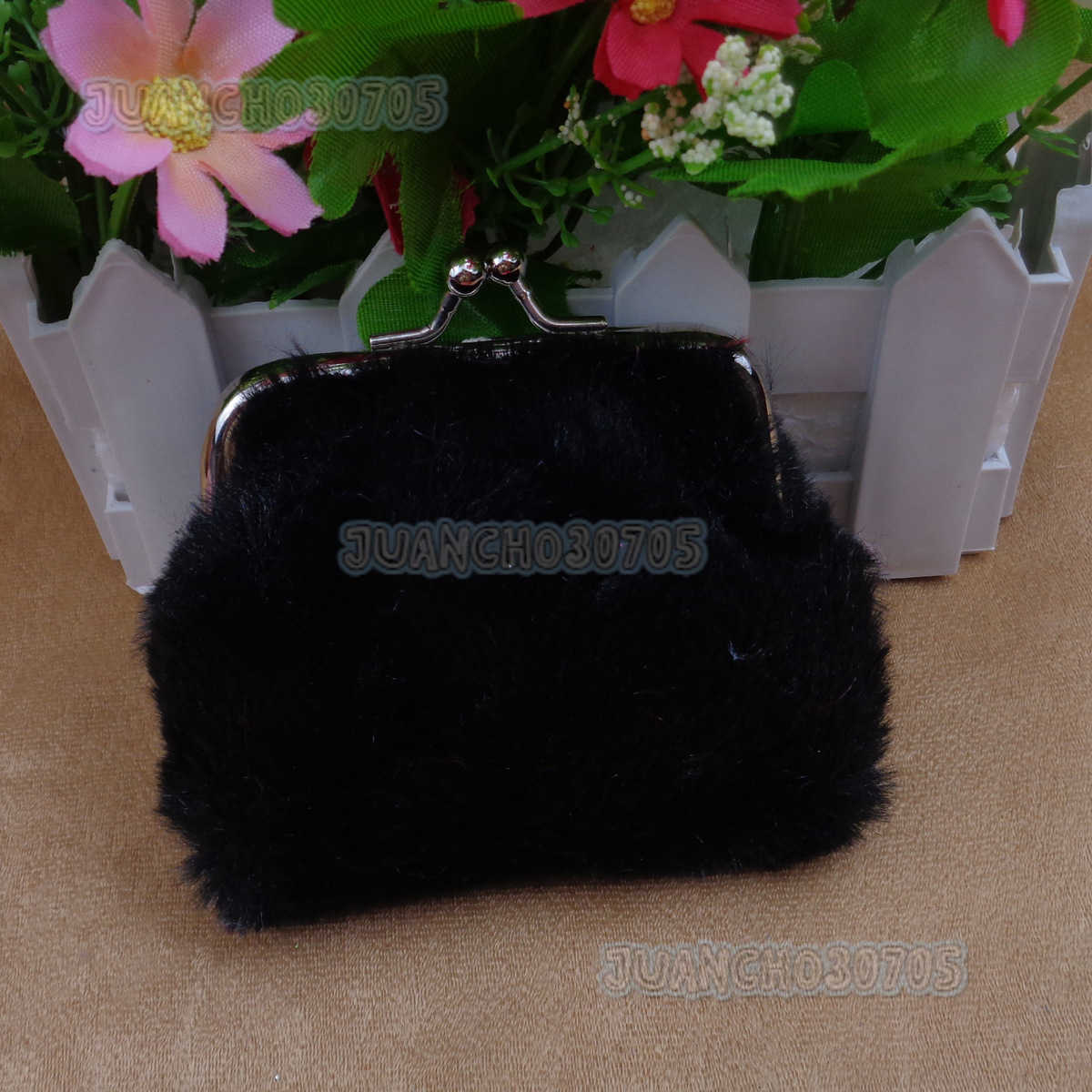 New Fluffy Coin Purse Mini Plush Coin Fluffy Clip Coin Purse H250806