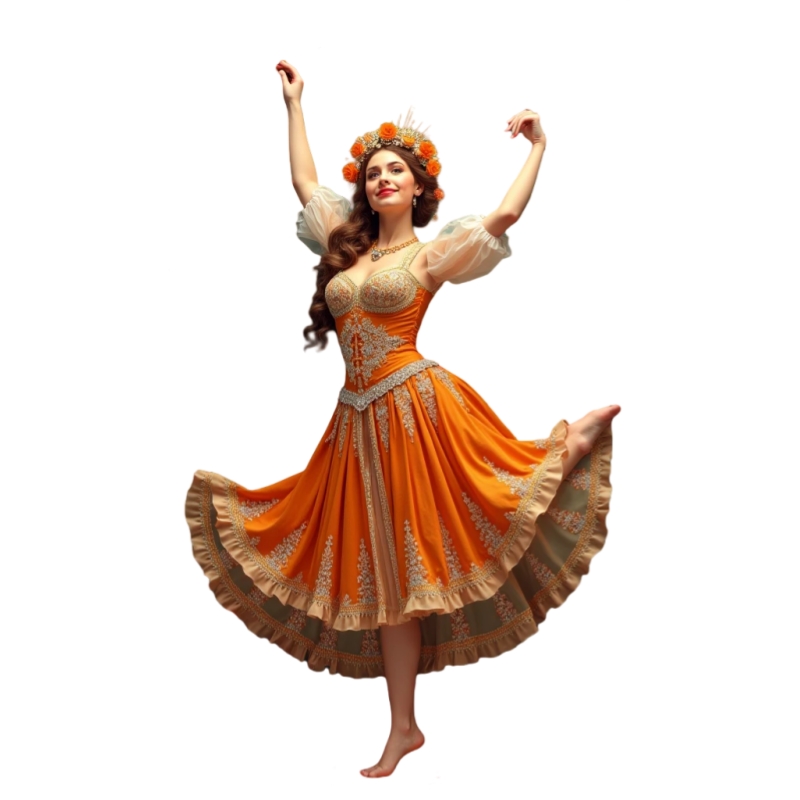 Chic Orange Tea-Length Prom Dresses Short Puff Sleeves Straps A-Line Modern Special Occasion Gown Lace Appliques Beading Homecoming Dress