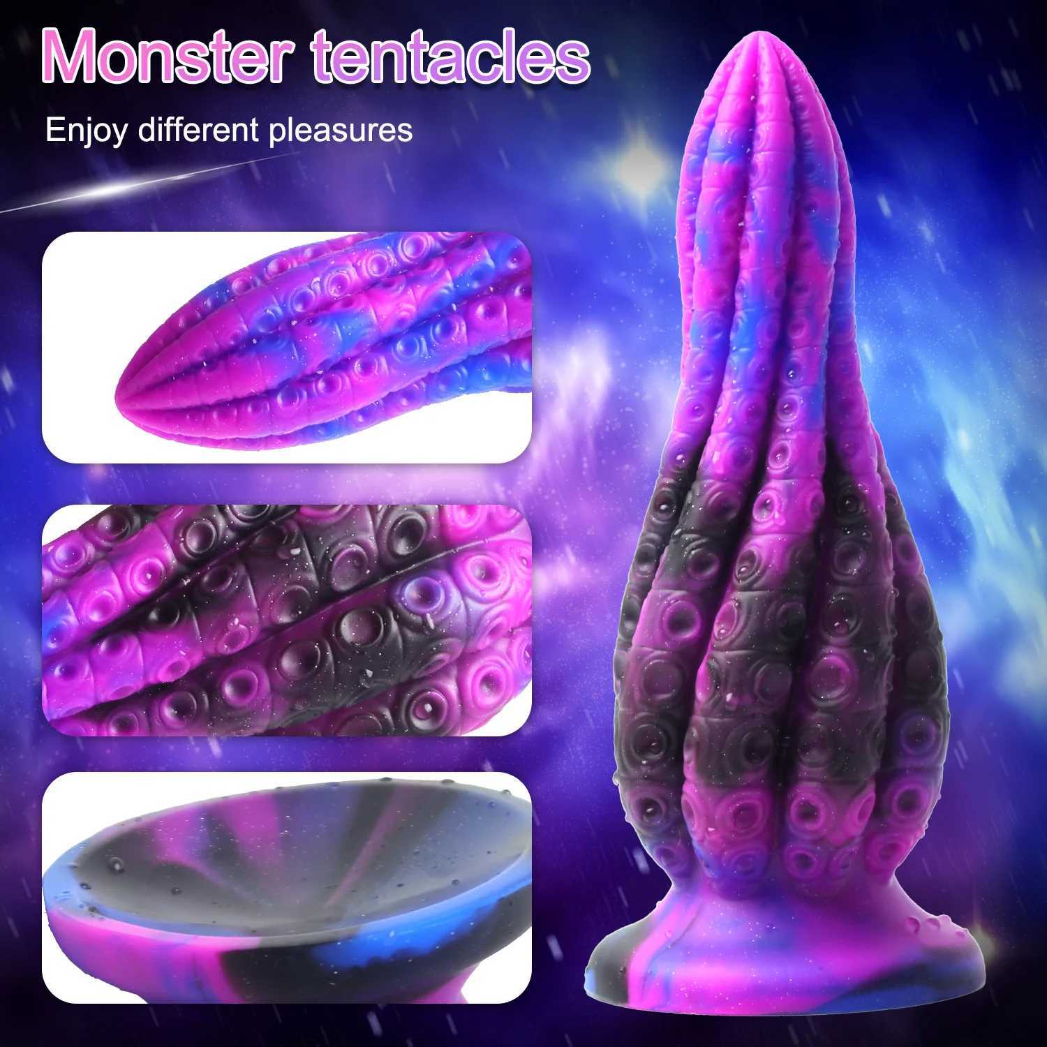 Fantasy Octopus Tentacles Anal Plug Anal Play Big Dildo Butt Plugs Female Masturbation Dilator Men Women Sex Toys For Adult Gay XJ250806