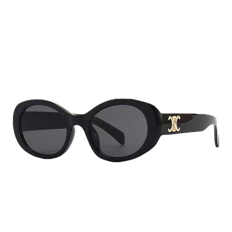 Free Shipping 2025 New Designer Sunglasses American Style Sunglasses For Women Retro Cat Eye Black High-end Glasses Internet Celebrity Hot-selling Sun