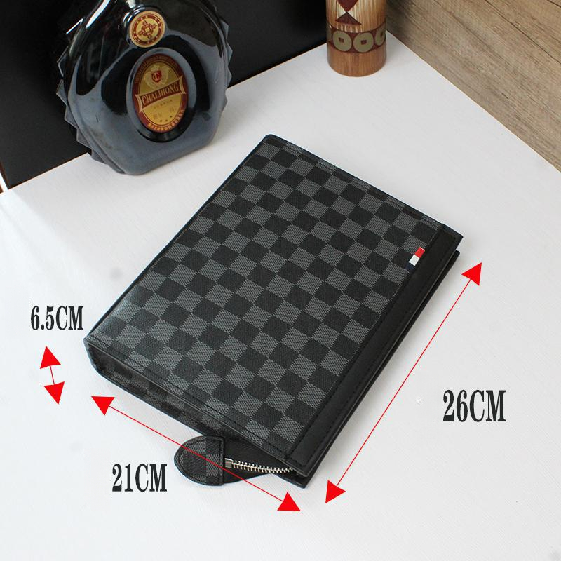 Luxury Men's Lightweight Handbag Free Shipping Designer Casual Business Phone Bag New Fashion Small Square Bag Casual Tablet Computer Bag