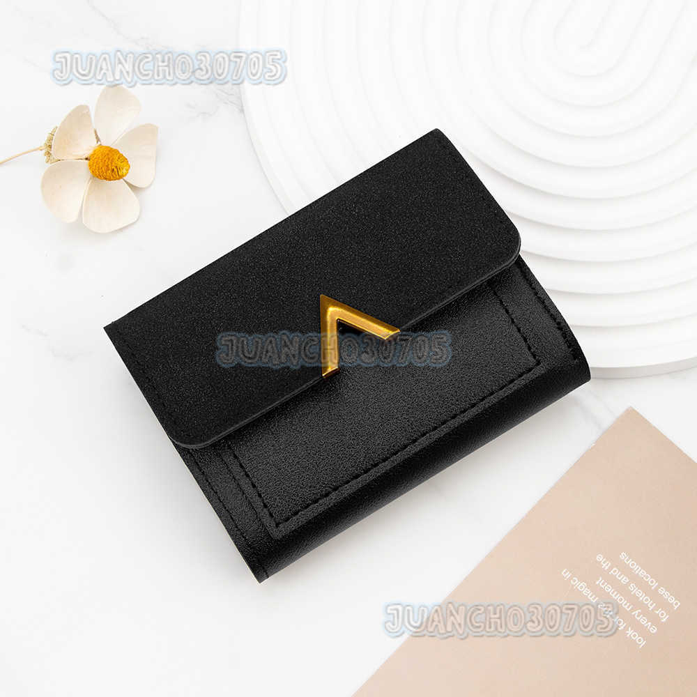 New Womens Short Card Bag Small Wallet Three Fold Wallet Womens Multi Card Pocket Mini Card Cover H250806