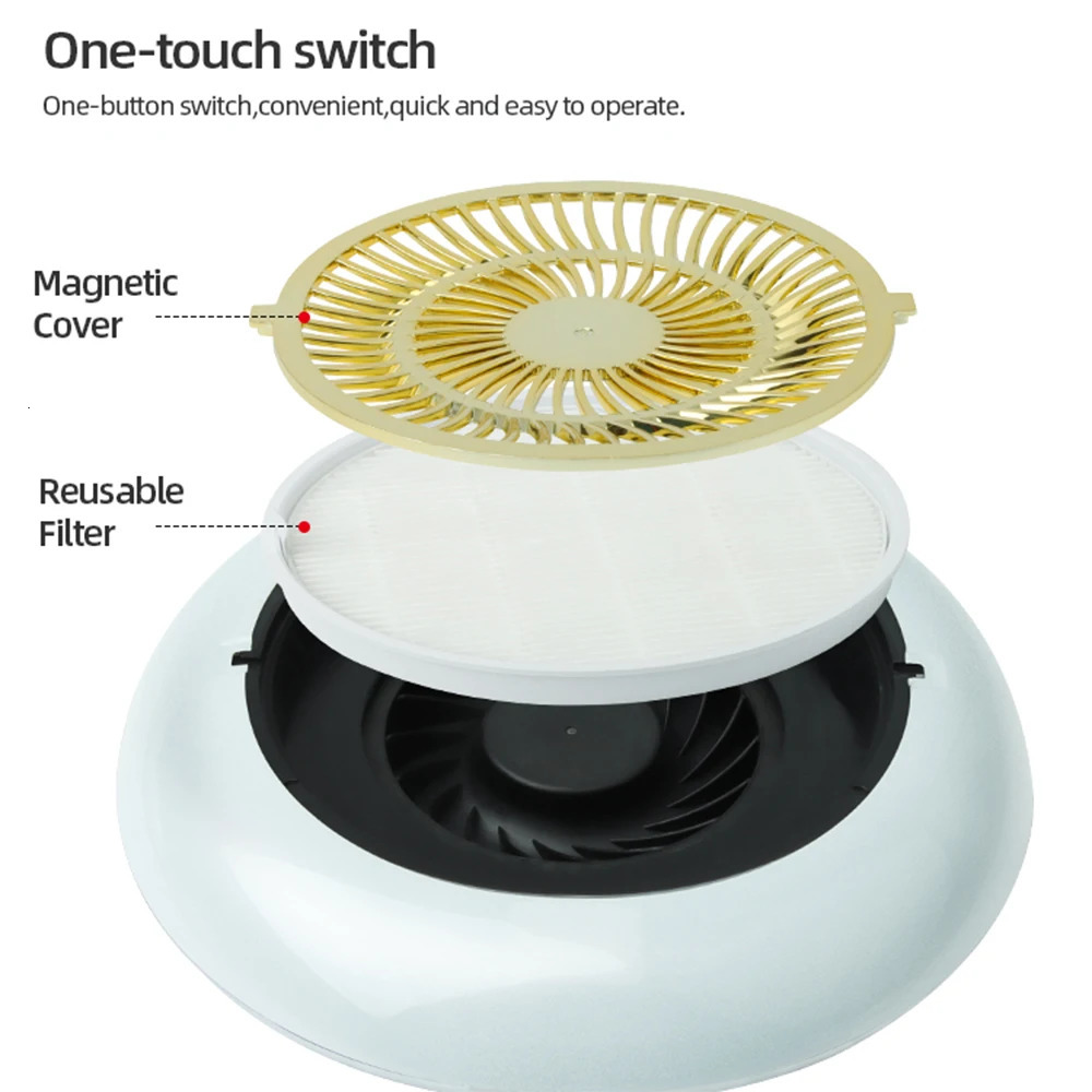 60W 35000 RPM Nail Drill Machine with Vacuum Cleaner Reusable Filter Strong Nail Dust Collector Professional Manicure Drill 250729