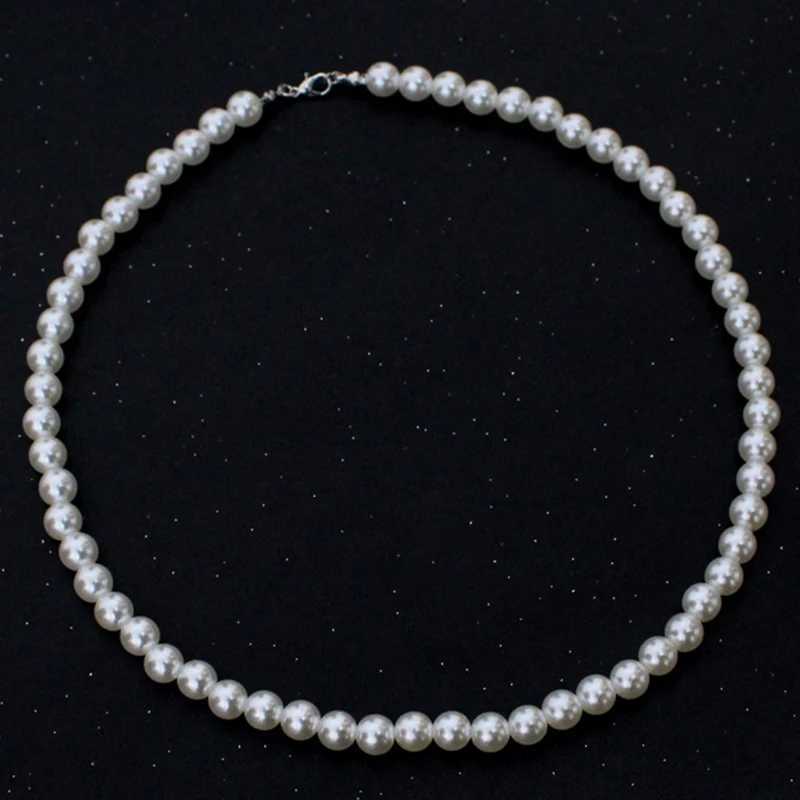 Pearl Necklace Women Men Classic Handmade Strand Bead Jewelry Luxury Trendy Choker Party Gift Y250805