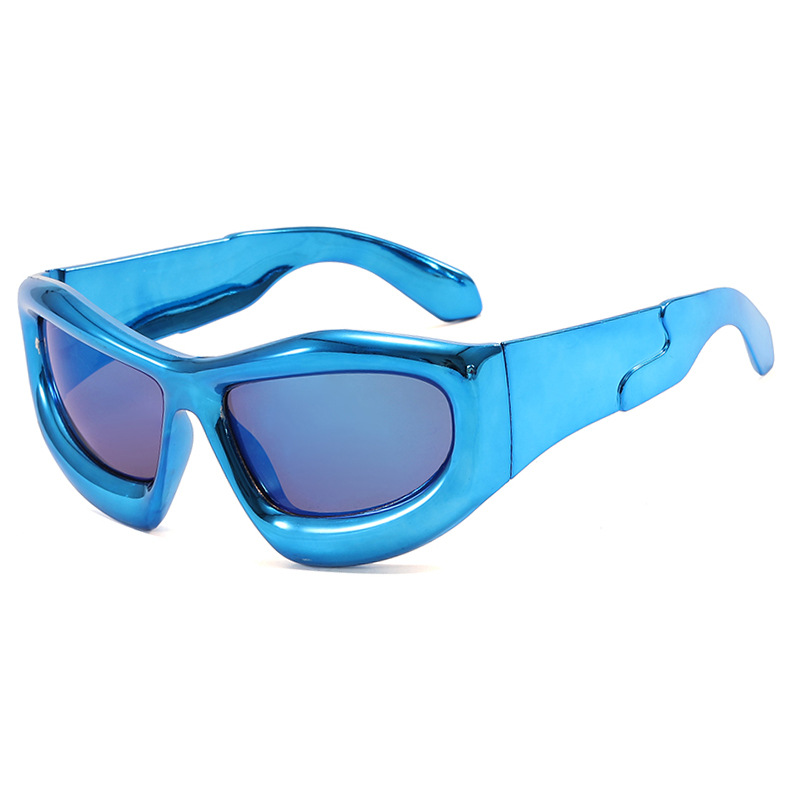 Oriental Fusion Y2K Over sized Bubble Sunglasses Fashion Statement Shades 2025 Design