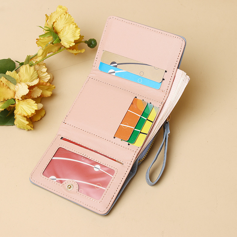 Hot-selling Women's Short Deer Antler Mini Card Holder Coin Purse Two-in-one Fashion 70% off Wallet