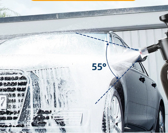 2L Hand Pump Foam Sprayer Car Wash Spray Bottle with Nozzles High Pressure Car Washer Foam Snow Lance Auto Window Cleaning Tools