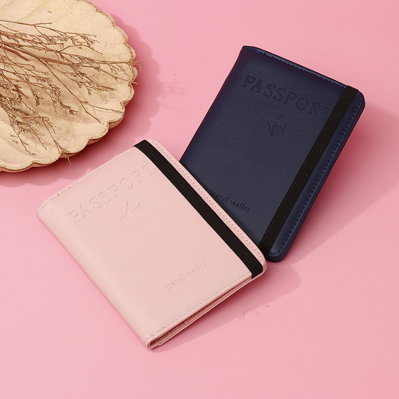 New PU Leather Card Anti-theft RFID Blocking Magnetic-proof Multi-functional ID Holder Simple Passport Case