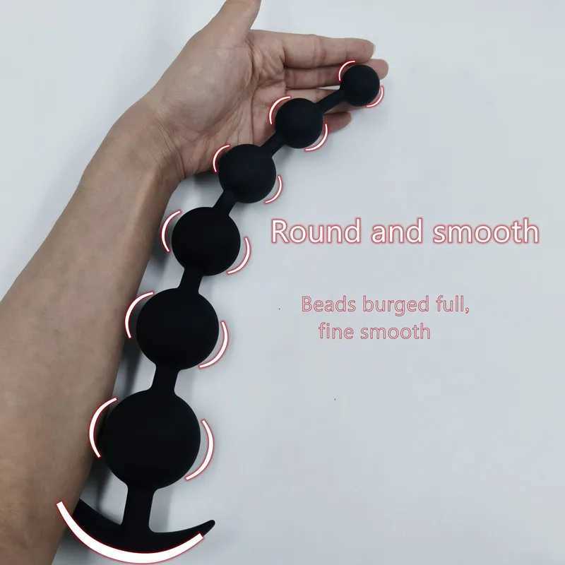 Super Long Anal Beads Anal Plug Prostate Massage Big Butt Plug Vaginal Balls Anal Stimulation Pull Bead Dildo Deep Anal Sex ToyXJ250806