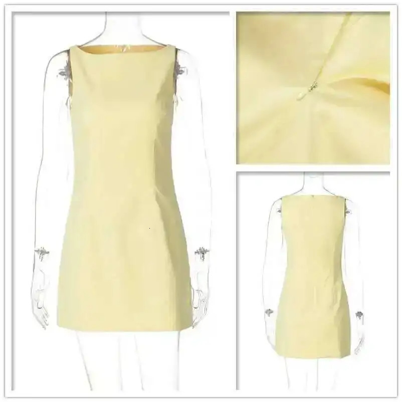 Avrilyaan Double Layer Woven Short Slim Sexy Dress Women Elegant Party Dress Sleeveless Bodycon Mini Summer Dress Vestidos 250806