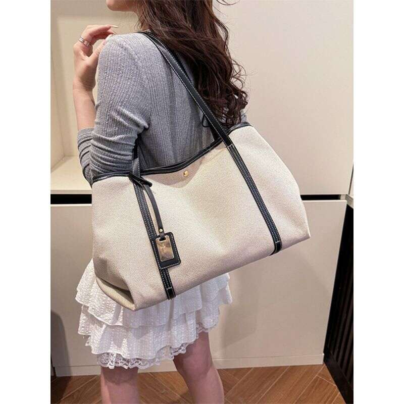 Casual Women 2025 New Trendy Versatile Shoulder Large Capacity Tote Bag For Class And Commute