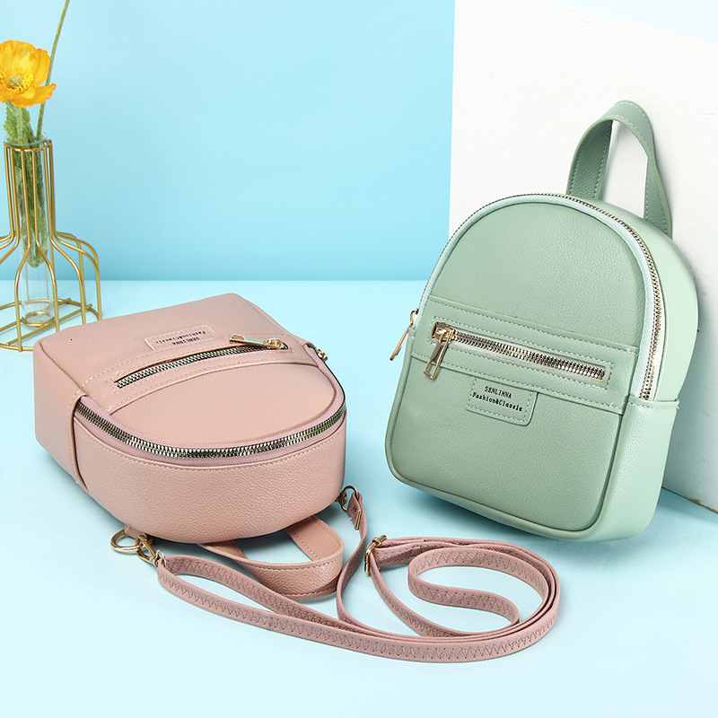 New PU Bag Fashion Lychee Pattern High-end Feel Women's Backpack