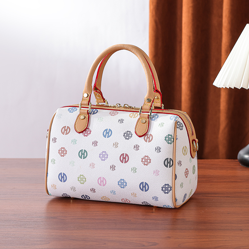 MKF designer bag free shipping Light luxury High quality casual Boston bag simple versatile classic printing vintage handbag for woman