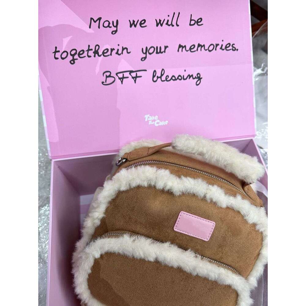 Designer Bag Tote Shoulder Bag Niche Autumn Winter Commuter Yu Shuxin Lin Xiaozhai Same Style Handbag Fluffy Cute Versatile Backpack